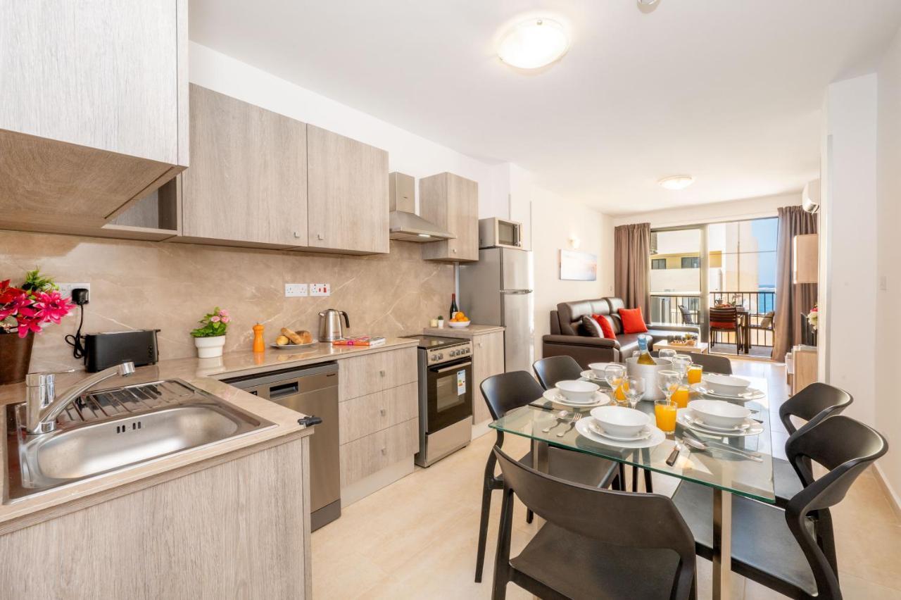 Sea Bliss Apartments With Terrace Just Off Seafront In St Paul'S Bay - By Getawaysmalta St. Paul's Bay Exteriér fotografie