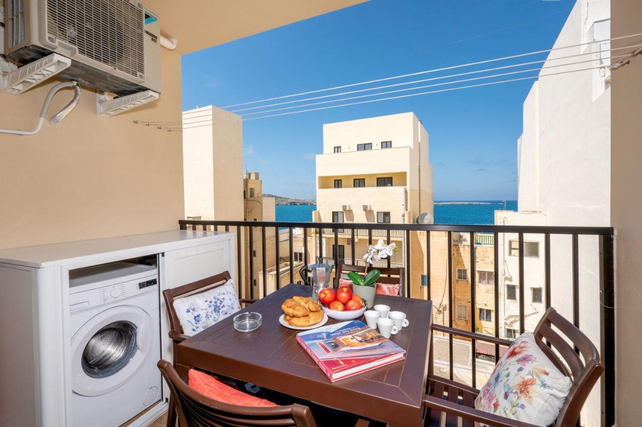 Sea Bliss Apartments With Terrace Just Off Seafront In St Paul'S Bay - By Getawaysmalta St. Paul's Bay Exteriér fotografie