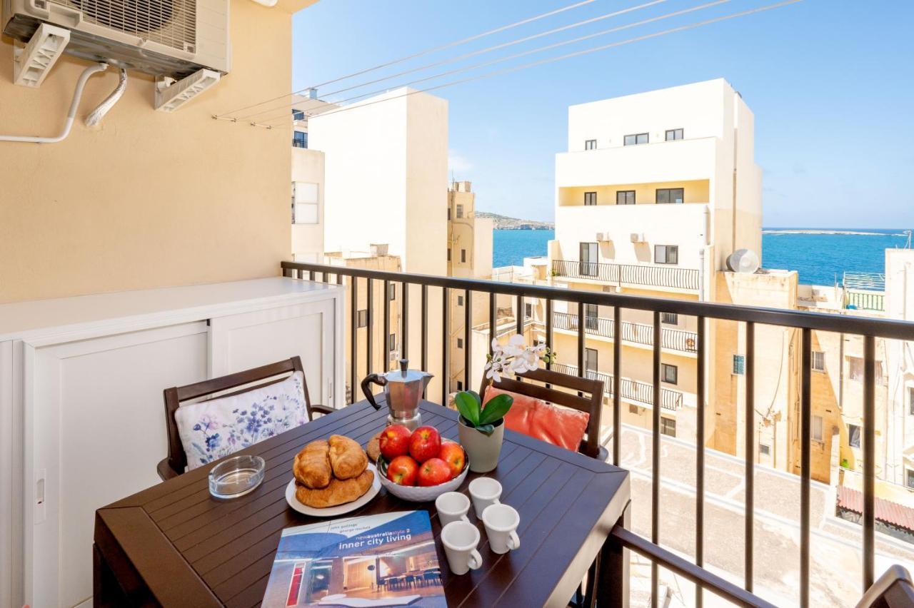 Sea Bliss Apartments With Terrace Just Off Seafront In St Paul'S Bay - By Getawaysmalta St. Paul's Bay Exteriér fotografie